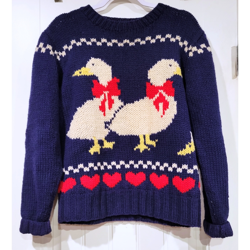 Vintage rare Woolrich duck sweater